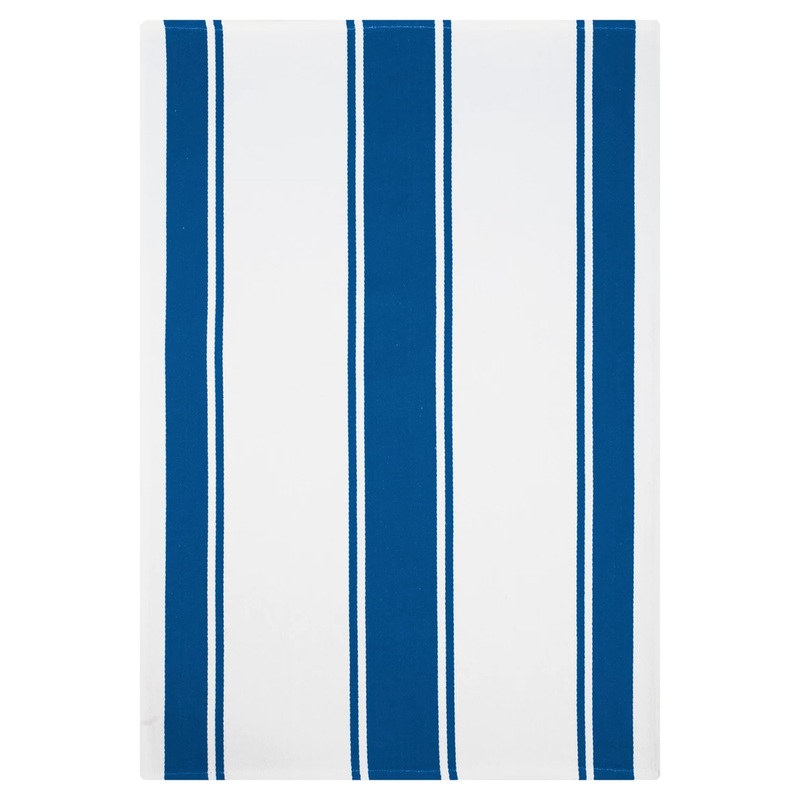MU Kitchen- Stripe Towel- Blueberry