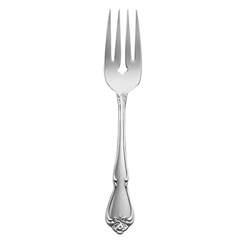 Oneida 2552FSLF Arbor Rose 6 1/4″ 18/10 Stainless Steel Extra Heavy Weight Salad Fork – 12/Pack