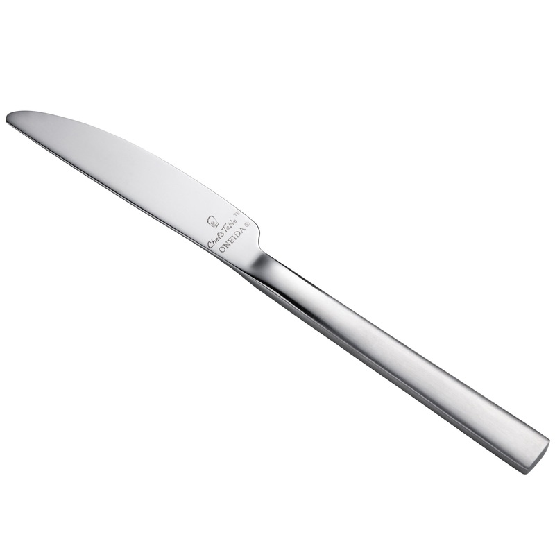 Oneida B449KBVF Chef’s Table Satin 7″ 18/0 Stainless Steel Heavy Weight Butter Knife – 12/Pack