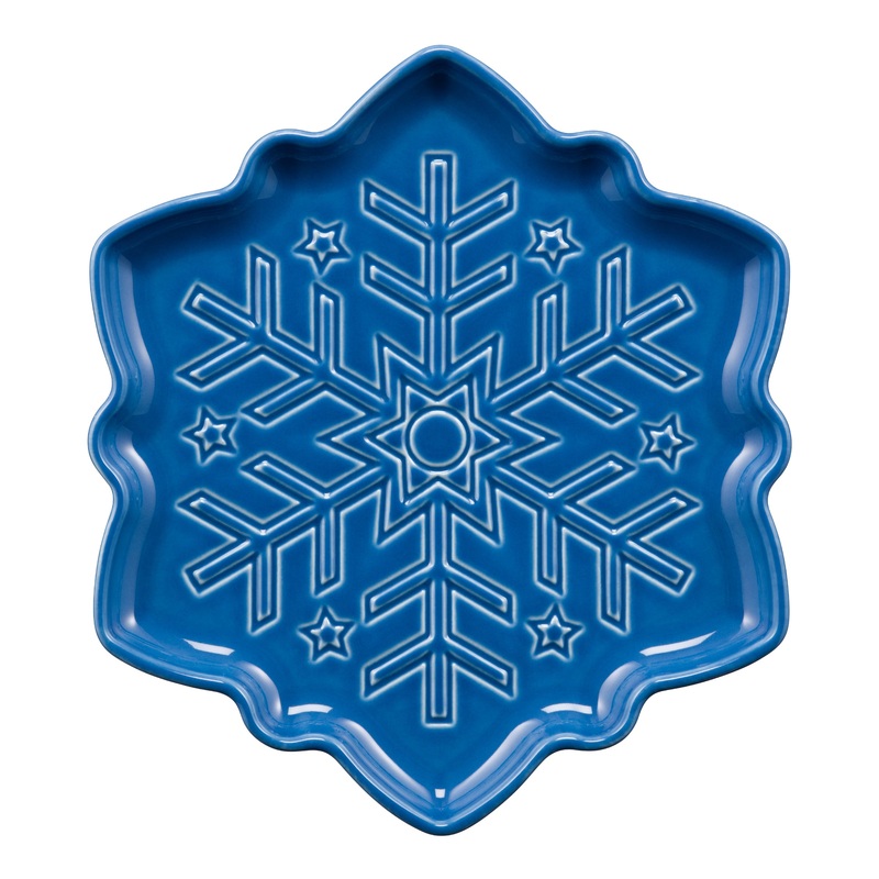 Snowflake Shaped Plate 9 Inch