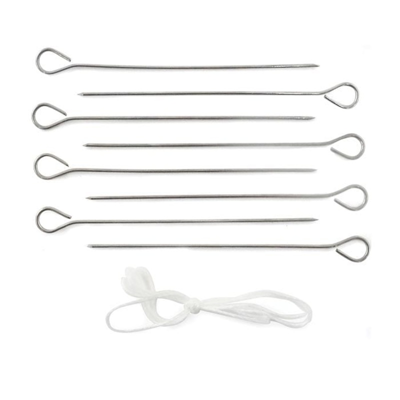 Stainless Steel Poultry Lacers and Lacing Cord by Norpro