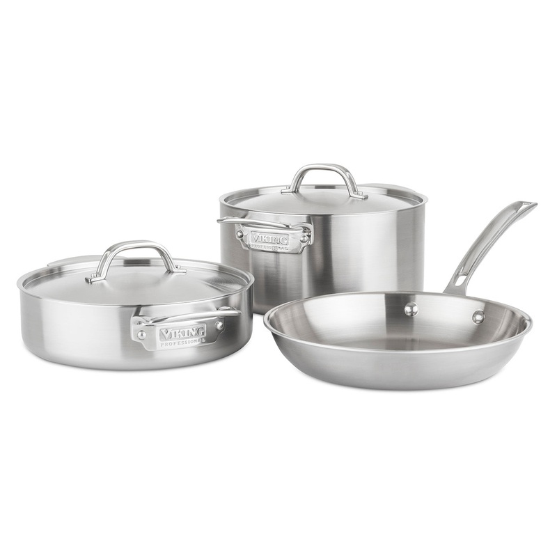 Viking Professional 5-Ply Hollow Forged 5 Piece Cookware Set