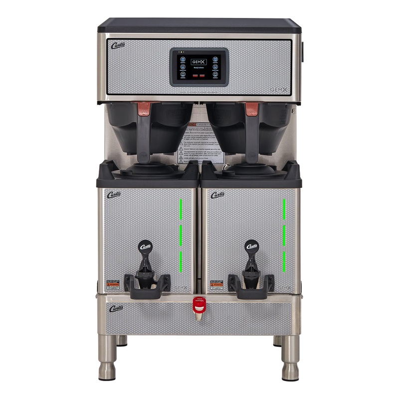 Wilbur Curtis G4 GemX Gemini IntelliFresh Twin 1.5 Gallon Coffee Brewer