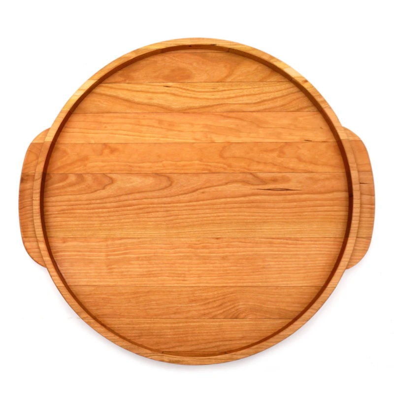 JK Adams Elmore Cherry Round Server 18″