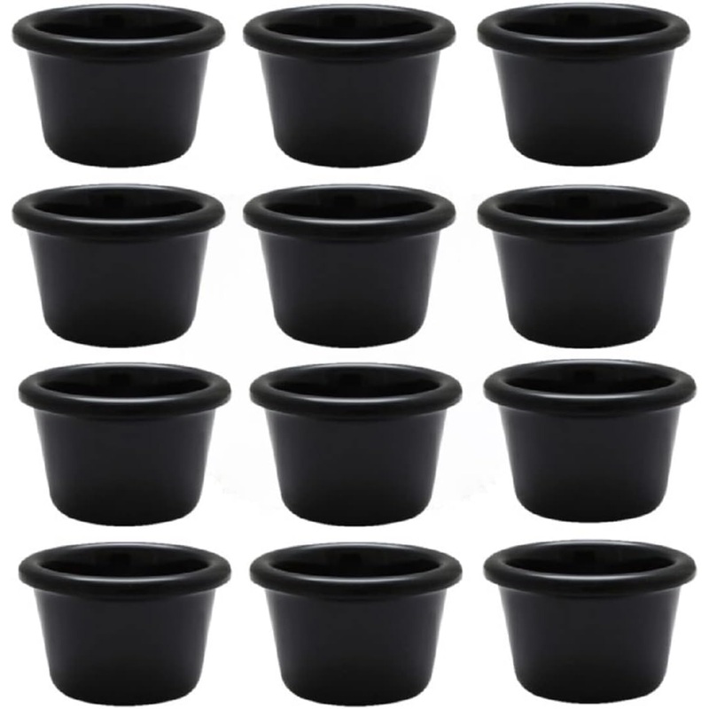 Smooth Ramekin  Melamine – Plastic Ramekin Dipping Sauce Cup Portion Dipping Sauce Cups Individual Condiment cups For Catering Kitchen Restaurant