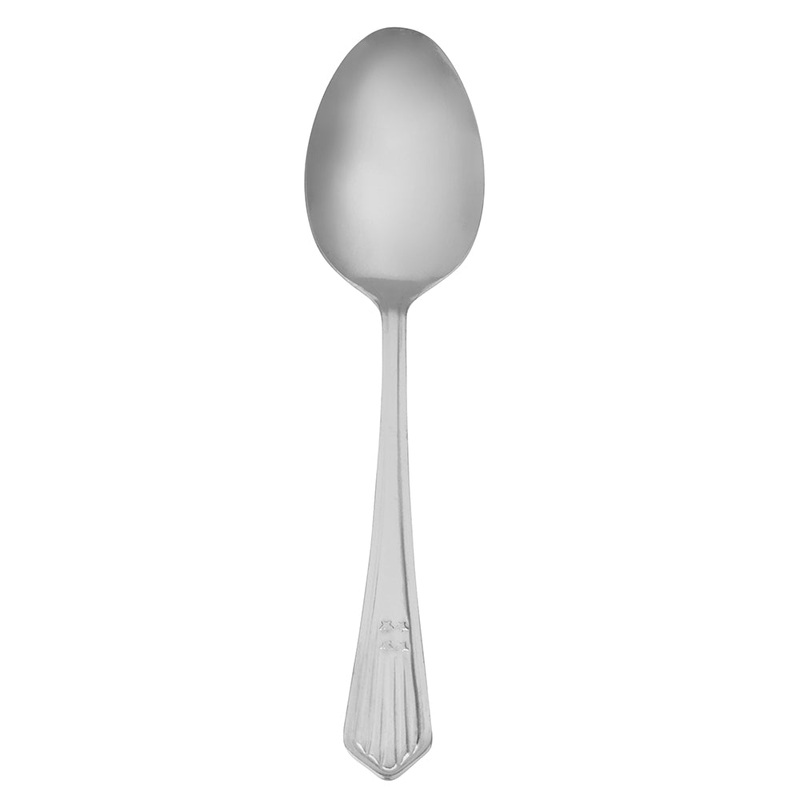 Walco 3201 Stars and Stripes 5 7/8″ 18/0 Stainless Steel Teaspoon – 12/Pack