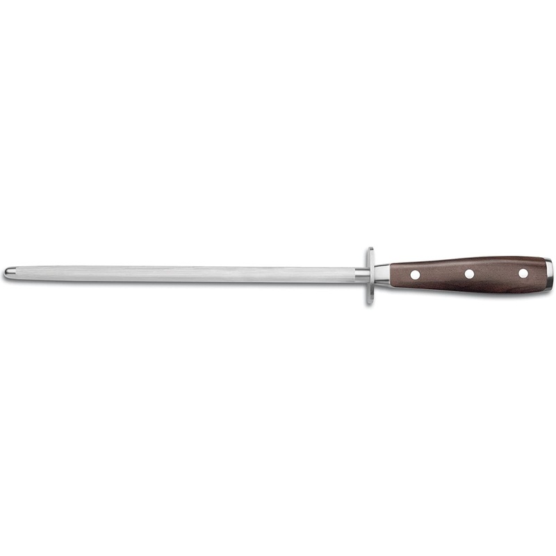 Wusthof Ikon Blackwood – 10″ Steel, Double Bolster