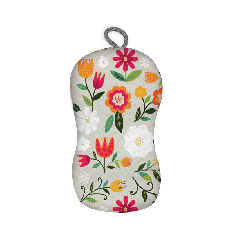 Mu Kitchen Scrub Sponge- Retro Floral
