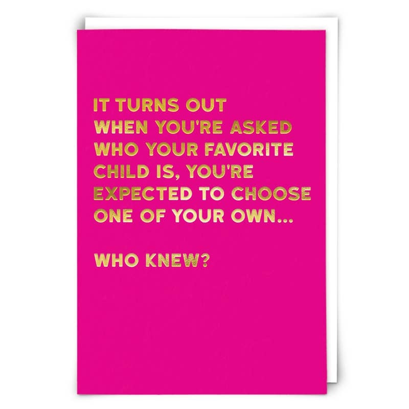 Redback Turns Out Greeting Card