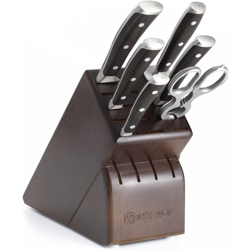 Wusthof Ikon Blackwood – 7 Pc. Knife Block Set