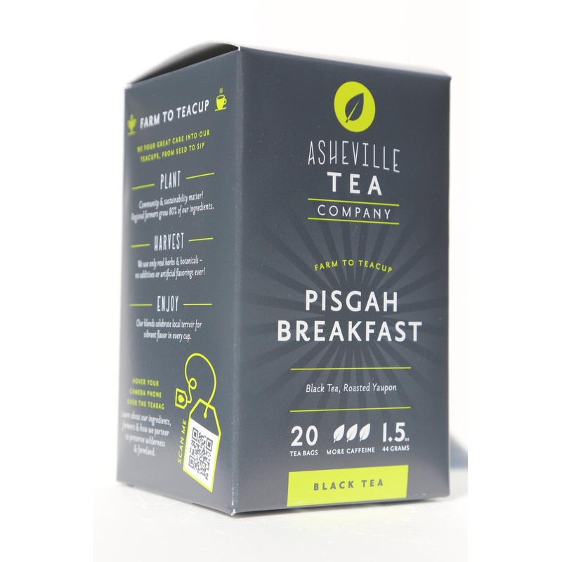 Asheville Tea Pisgah Breakfast Tea Box, 20 tea bags