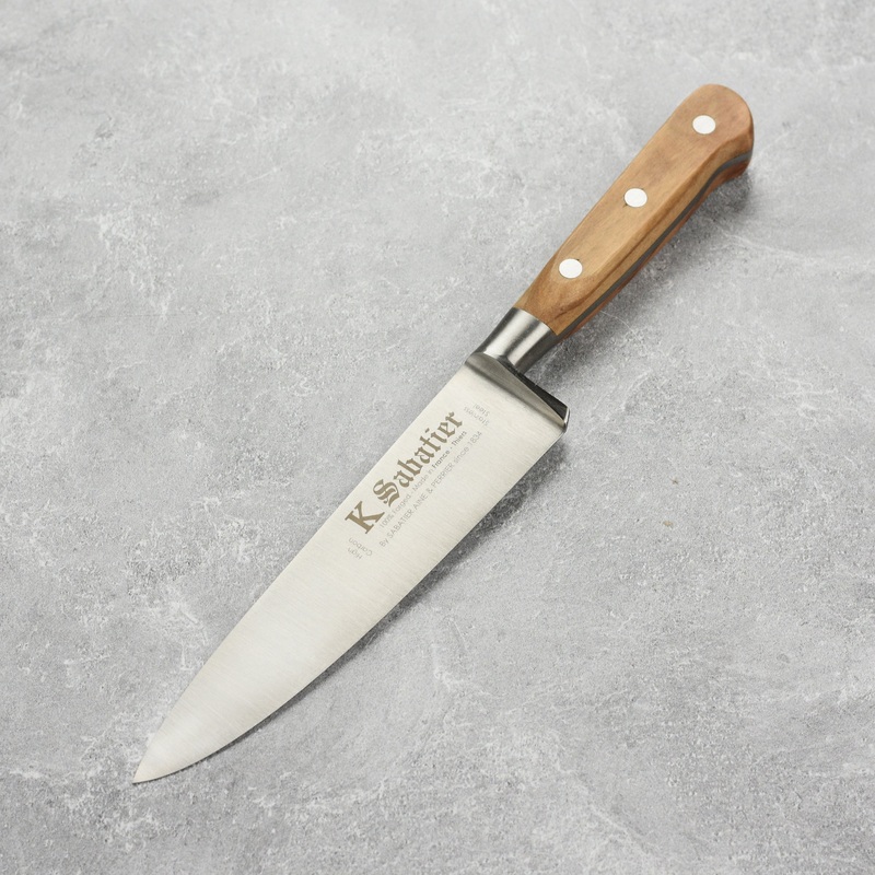K Sabatier Olive Wood 6″ Chef’s Knife