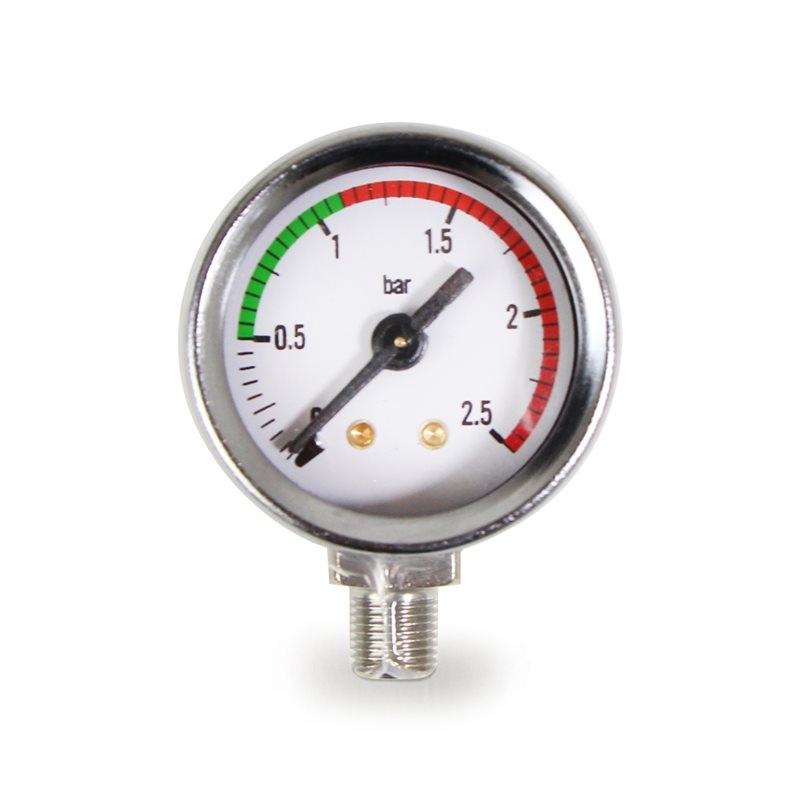 La Pavoni Lever Compatible Pressure Gauge (Chrome) – 453040