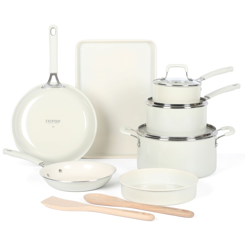 Martha Stewart Everyday Charlemont 12-Piece Forged Aluminum Cookware Set