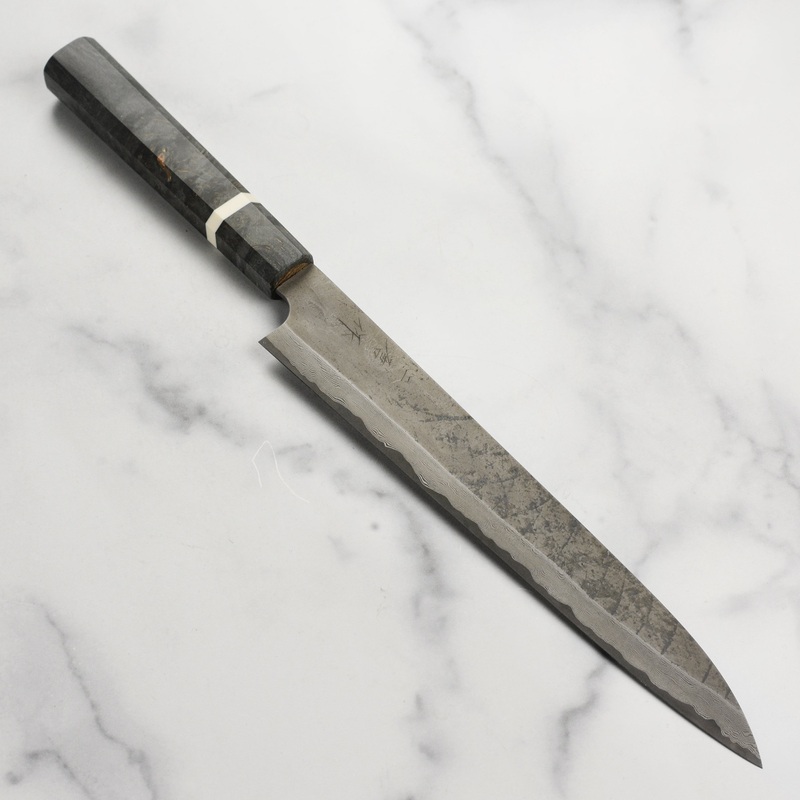 Nigara Ginsan Kurozome Damascus 10.6″ Sujihiki