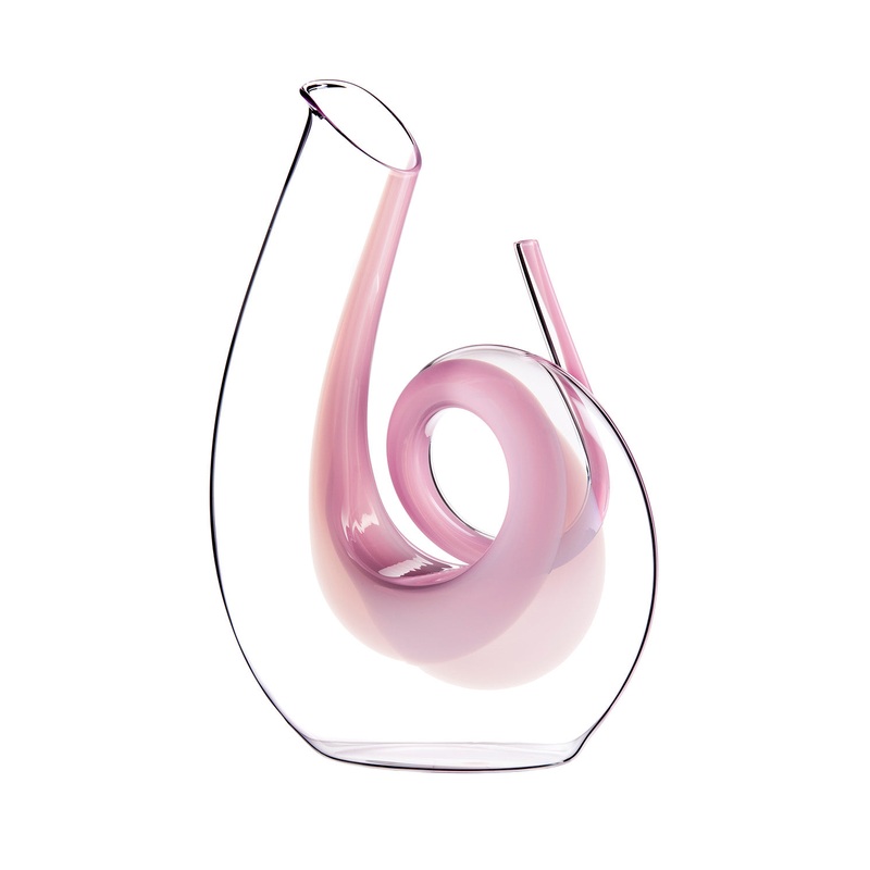 Riedel Curly Decanter, Pink