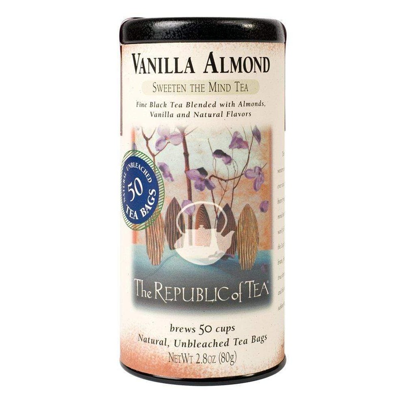 The Republic of Tea Vanilla Almond Black Tea, 50 Count