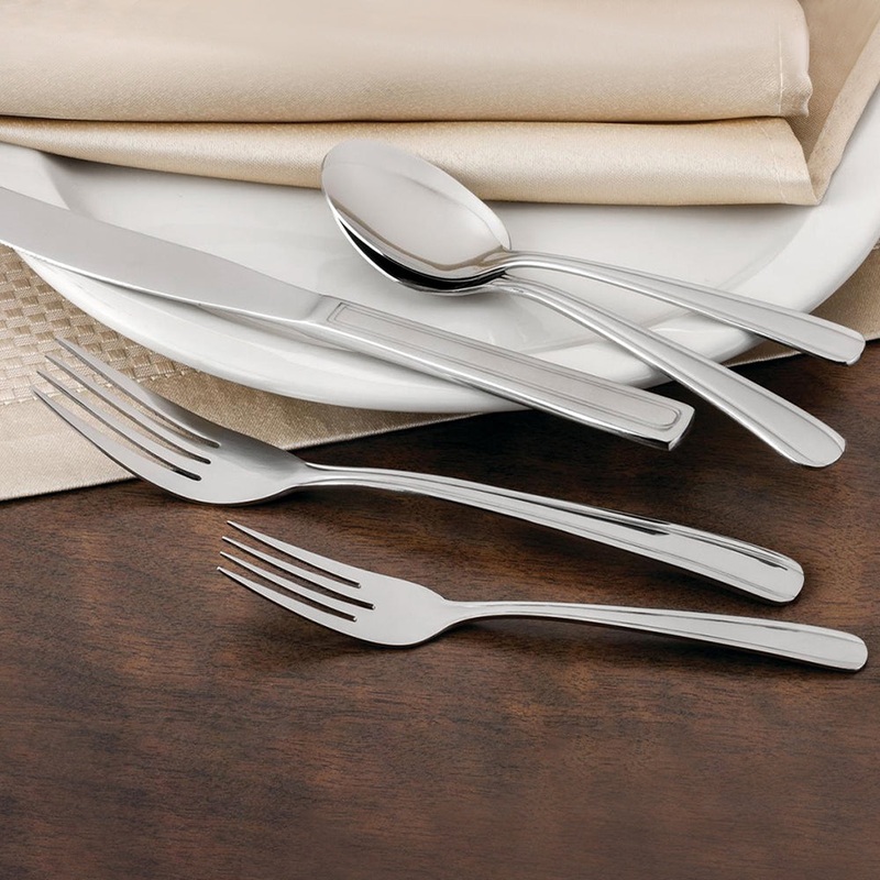 Walco 6706 Beacon 6 1/8″ 18/0 Stainless Steel Heavy Weight Salad Fork – 12/Pack