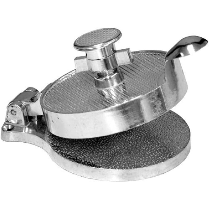 4-1/2″ Heavy Duty Adjustable Hamburger Press Aluminum- Adjustable from 1/8″ to 3/8″ Hamburger Press Patty Maker Meat Beef Cheese Veggie Burger Maker for Grill Griddle BBQ Barbecue
