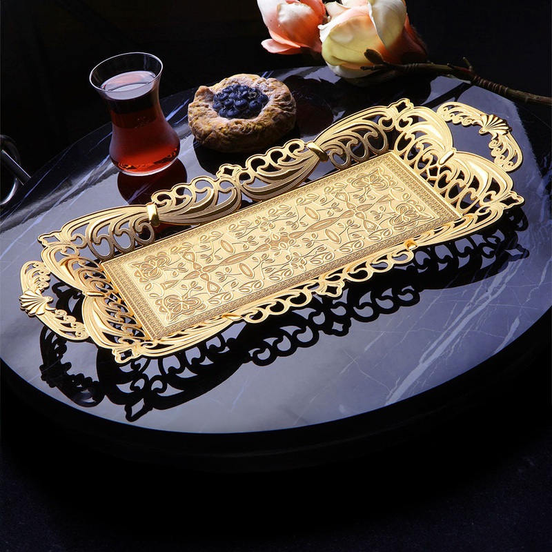 Decorative Serving Tray, Vintage Tray, 16×8.25 in