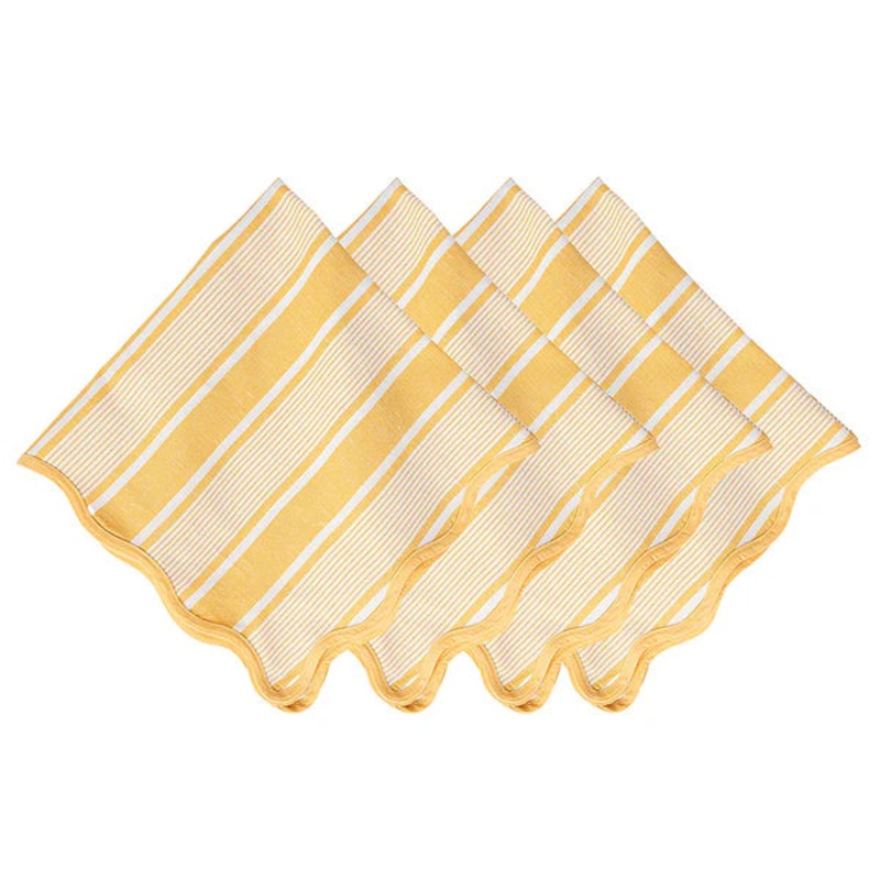 Juliska Cabana Stripe Napkin Set/4 – Sunshine