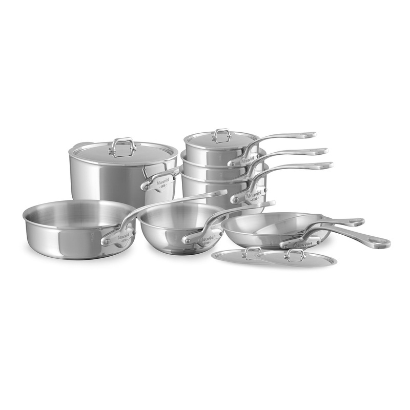 Mauviel M’URBAN 4 Tri-Ply 12-Piece Cookware Set With Cast Stainless Steel Handles
