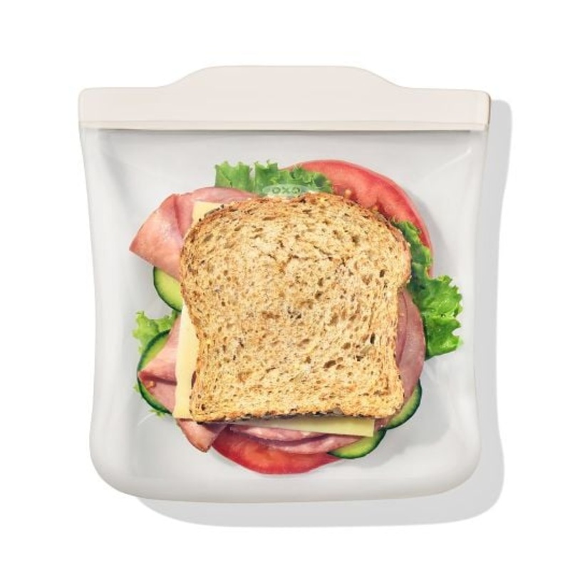 OXO 28 oz Silicone Reusable Sandwich Bag  – Oat