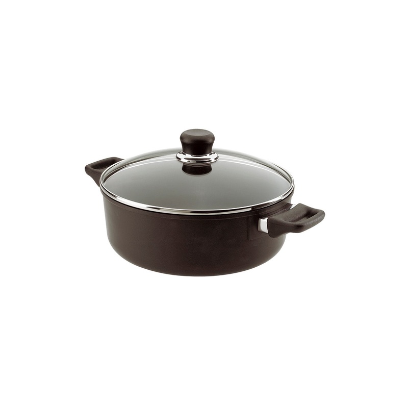 Scanpan Classic 4.5 Quart Low Sauce Pot With Lid, 10.25 Inch