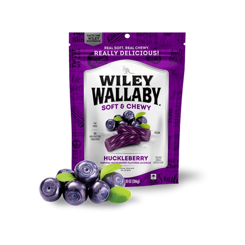Wiley Wallaby Soft & Chewy Huckleberry Licorice 10 oz