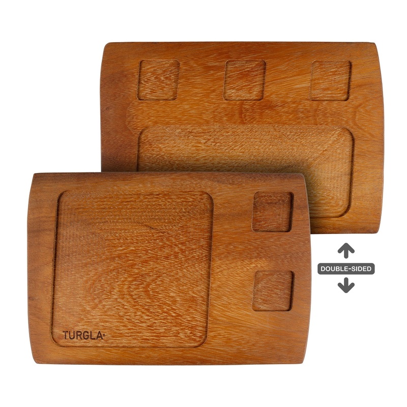 Wood 15.75″ x 10.75″ Rectangular Brown Wood Serving