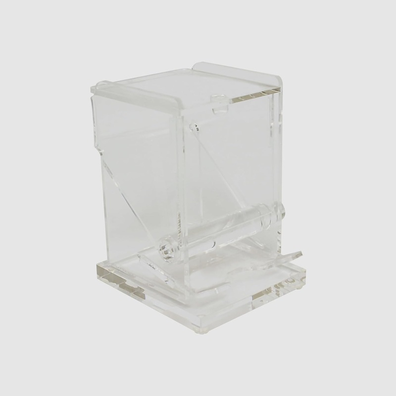 3-5/8″ x 3-3/4″ x 4-7/8″ Acrylic Toothpick Dispenser Easy lift top for refills Clear Color- Toothpick Holder Reusable Toothpick Holder Dispenser for Home Kitchen Restaurant