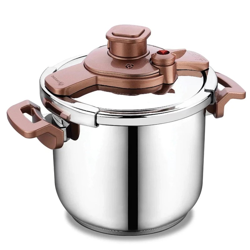 Korkmaz Rosa Vita Pressure Pot with Pressure Settings and Smart Lock (7.4 qt)