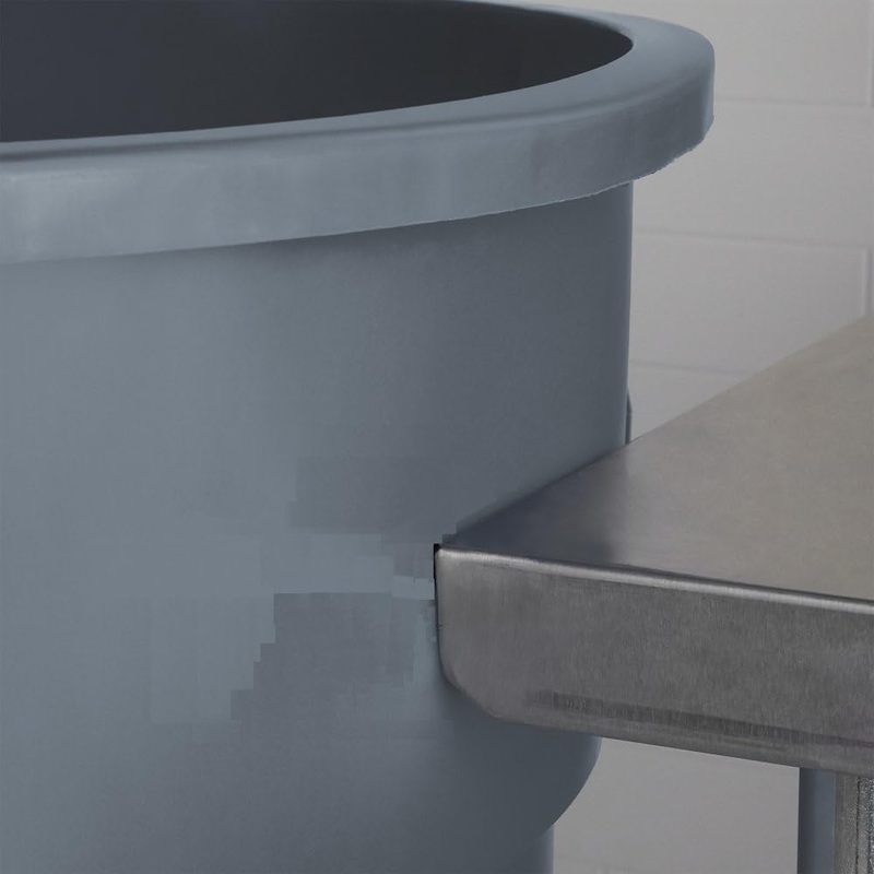 Round Trash Can Height Gray Color- Wastebasket Garbage Bin Trash Container Recycling Bin Kitchen Bathroom Bedroom Office Trash can