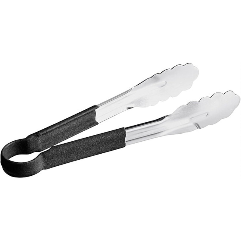 Stainless Steel Kitchen Tong with Non-Slip Coated Handles- Kitchen Tongs Metal Food Tongs Premium Stainless Steel Tongs for Cooking Food Salad Grilling Barbecue BBQ Buffet
