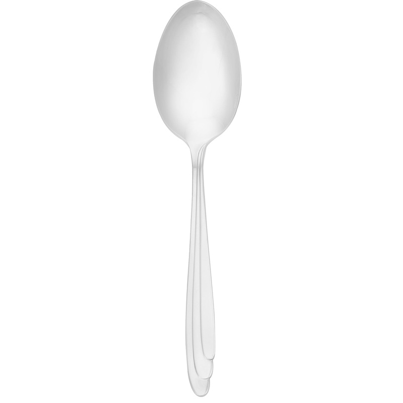 Walco 1903 Continuo 8 3/8″ 18/10 Stainless Steel Extra Heavy Weight Tablespoon / Serving Spoon – 12/Pack
