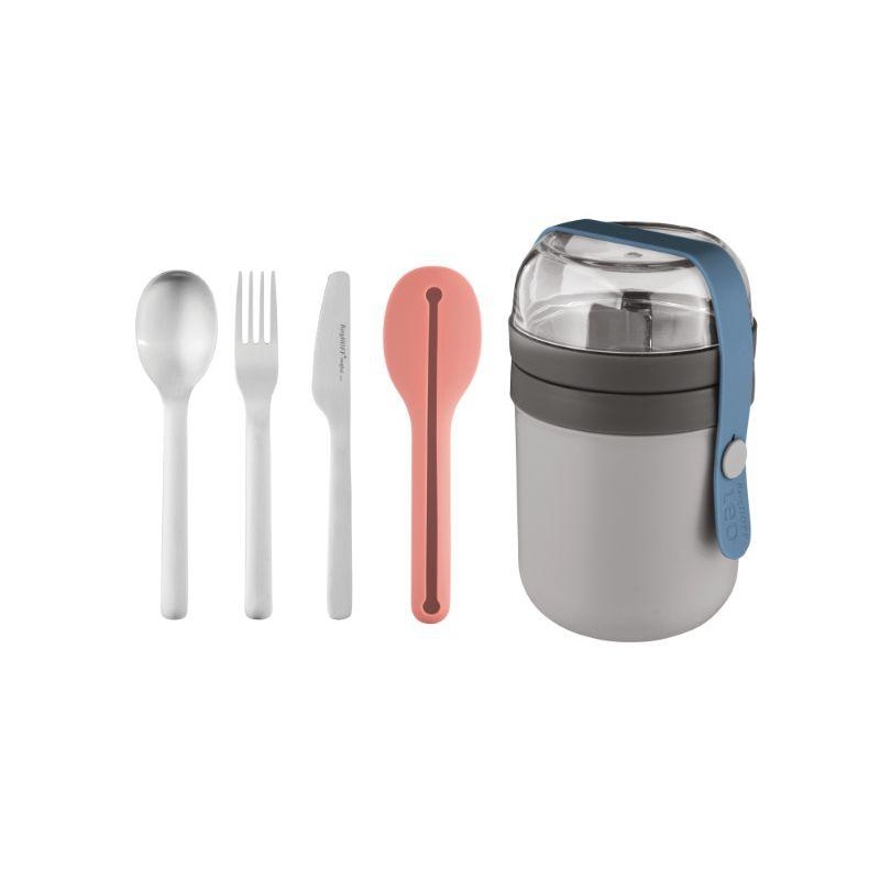 BergHOFF Leo 5Pc Dual Pot with Reusable Flatware Set