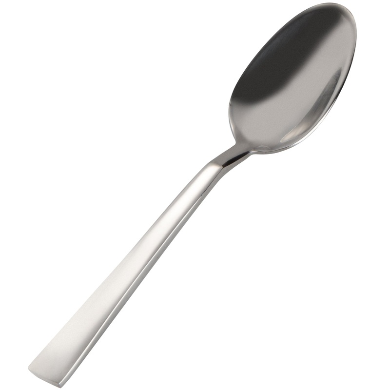 Bon Chef S3716 Roman 4 1/2″ 18/10 Stainless Steel Extra Heavy Demitasse Spoon – 12/Pack