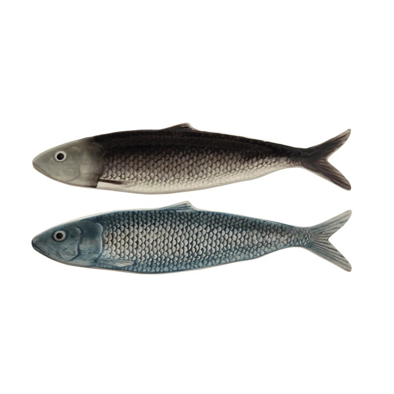 Hand-Painted Sardine Plate