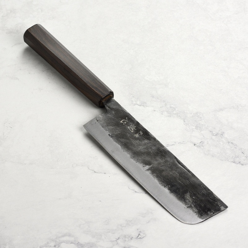 Hatsukokoro Kurogane Aogami #2 Kurouchi 6.5″ Nakiri
