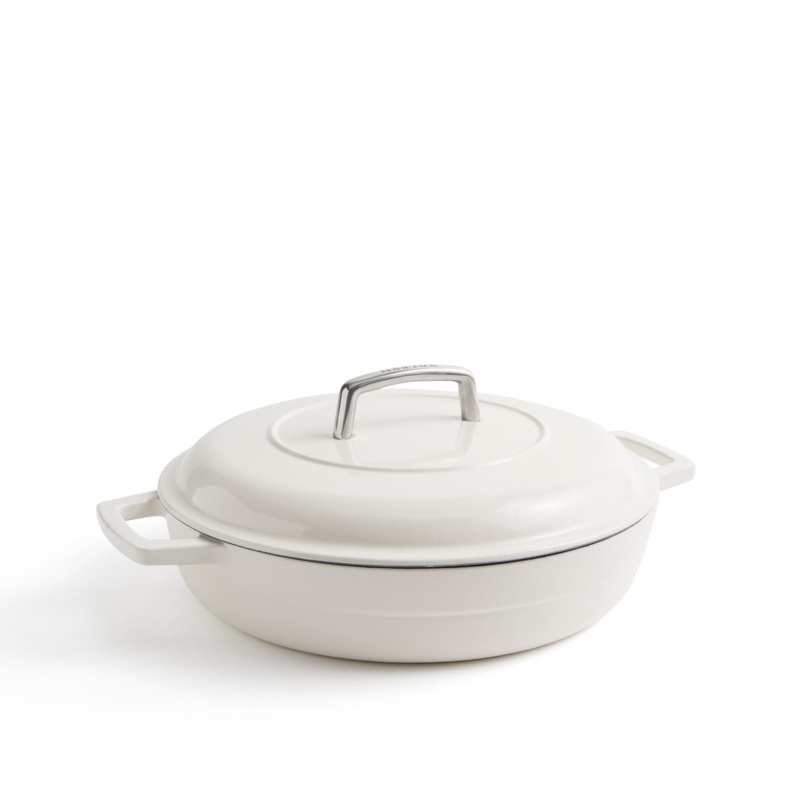 Martha Stewart Signature 3.5-Quart Enameled Cast Iron Braiser w/ Lid