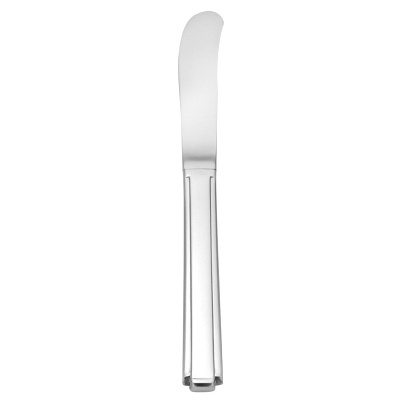 Oneida 2529KBSF Etage 6 3/4″ 18/10 Stainless Steel Extra Heavy Weight Butter Spreader – 12/Pack