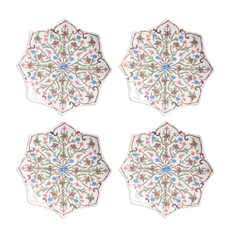 Juliska Villa Seville Scalloped Side/Cocktail Plate Set/4 – Chambray