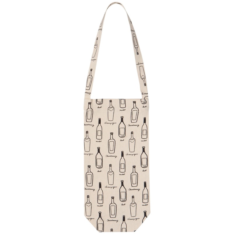 Wine Bottle Tote Bag – Happy Hour