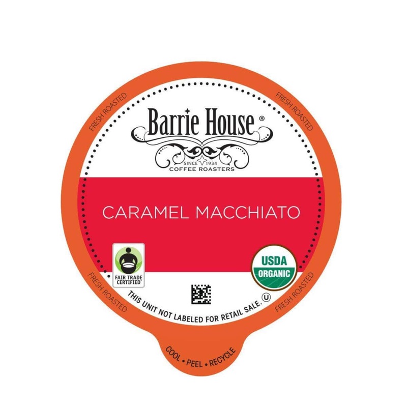 Barrie House Fair Trade Caramel Macchiato Single-Serve Coffee Pods (Box of 24)