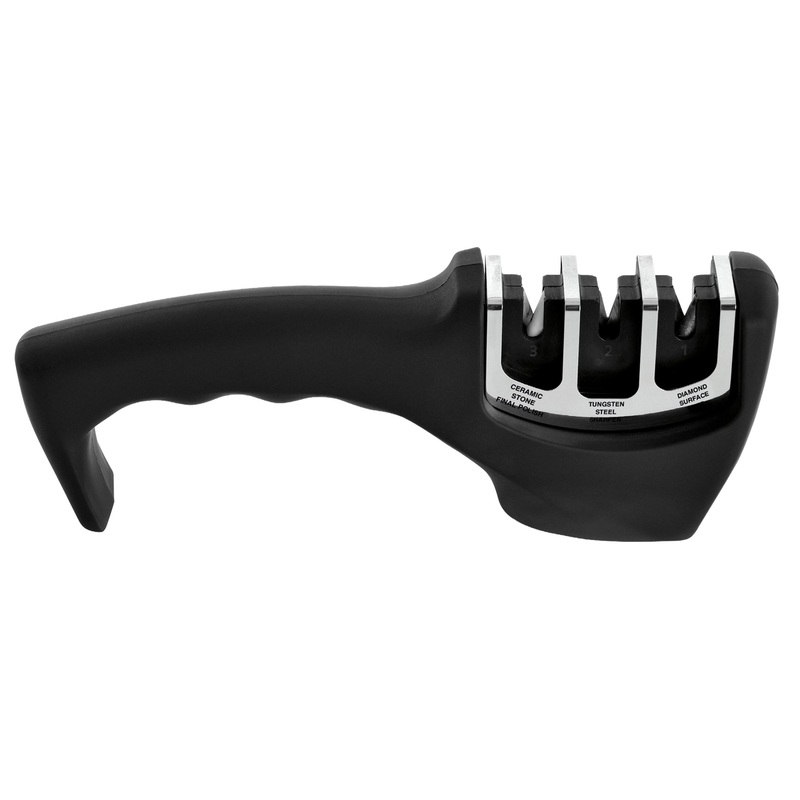 BergHOFF Essentials 3-in-1 ABS Sharpener, Black