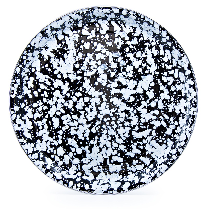 Black Swirl Serving Tray