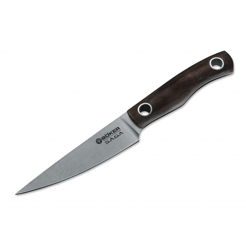 Boker Saga 3.9″ Paring Knife – Grenadill Wood