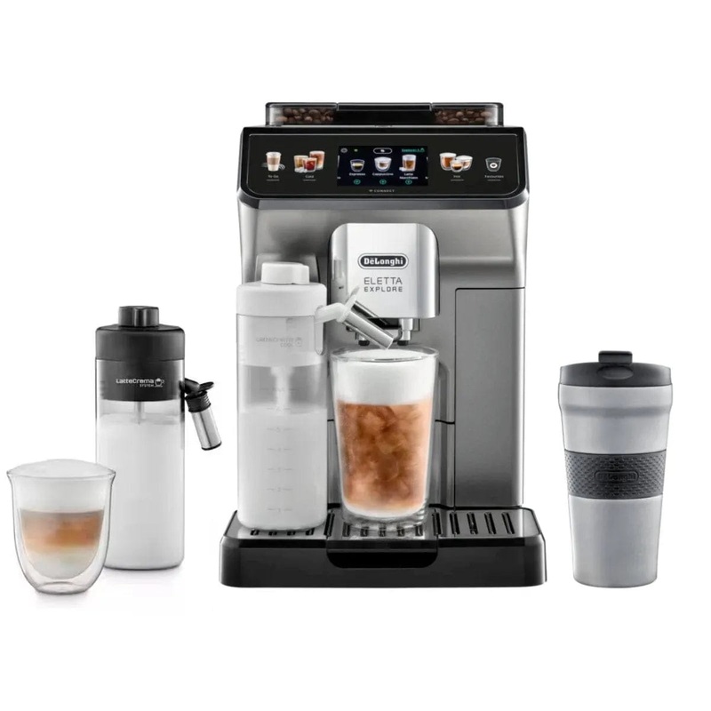 DeLonghi Eletta Explore Super Automatic Espresso Machine with Cold Brew ECAM45086S