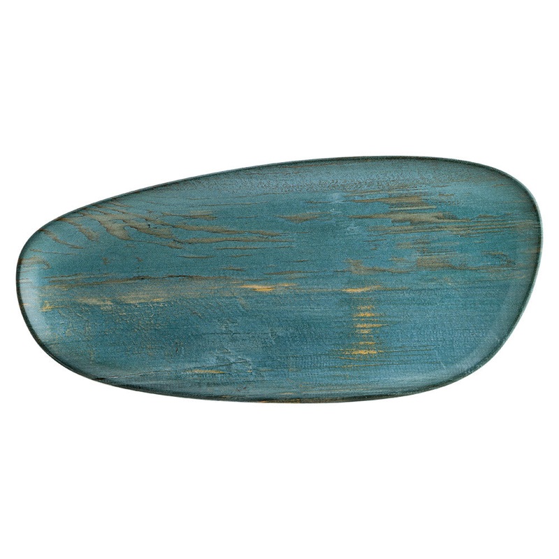 Madera 14″ x 7″ x h:1″ Organic Decorated Porcelain Platter