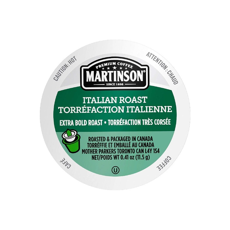 Martinson Coffee Italian Roast Single Serve Pods (Case of 96)